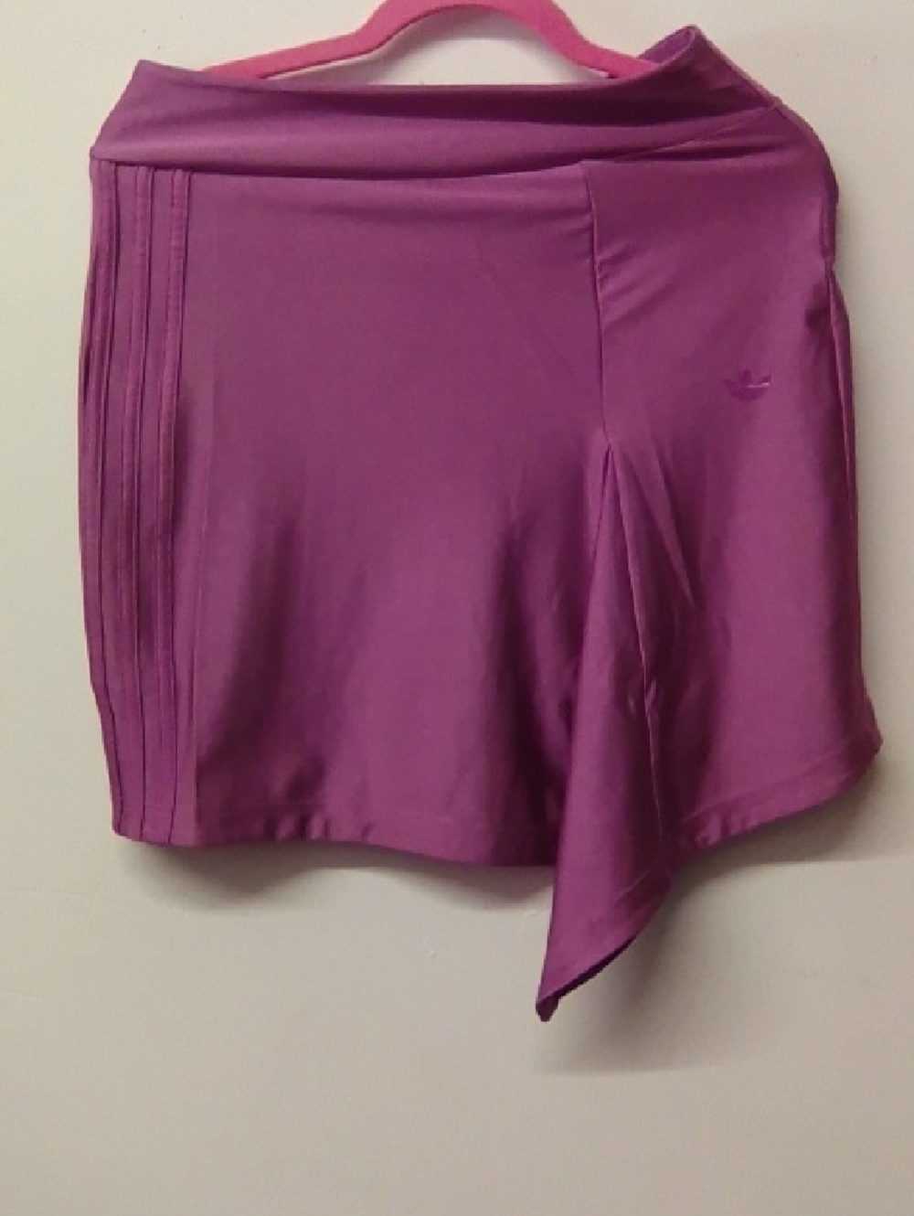 adidas Women's Magenta Athletic Skort with Side Pleats
